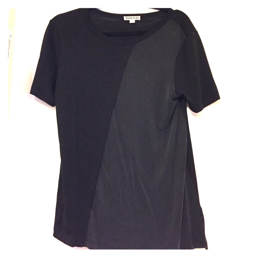 🌸BARGAIN- Whistles mixed fabric top,never worn🌸