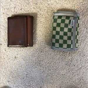 Vans and American Eagle wallets