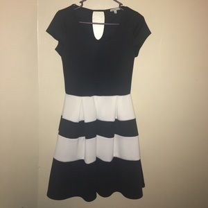 Black and white dress