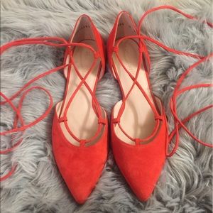 sold！New Stuart Weitzman Wraparound Flat Suede