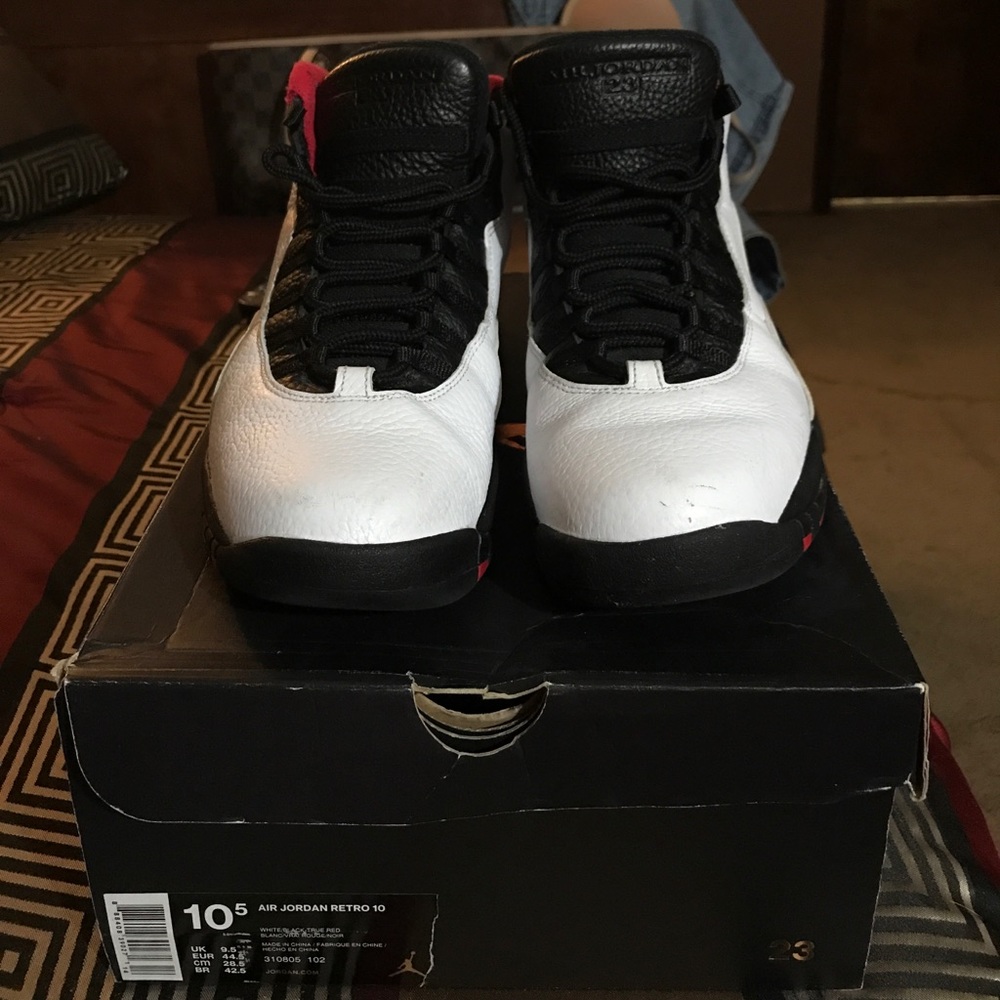 Air Jordan Retro 10 White/Black/Red