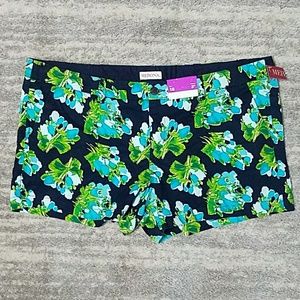 NWT Merona Navy Flower Patterned Shorts