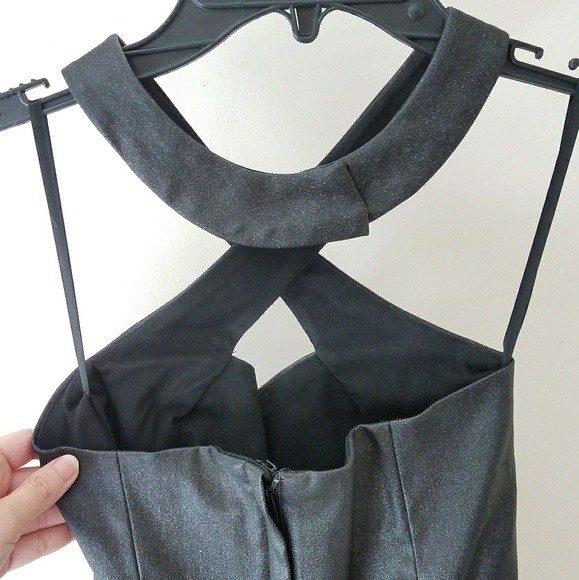 Gorgeous Black Pleather Dress - Picture 3 of 6