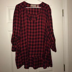 Plaid blouse