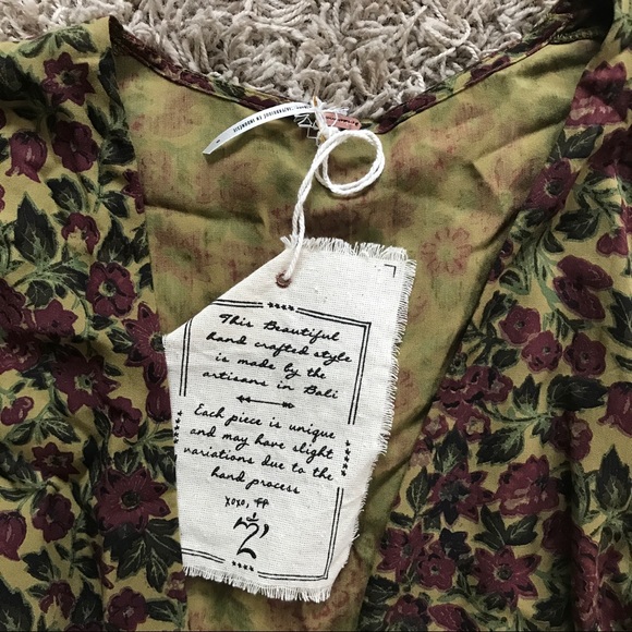 New Free People Surf Date Romper in Olive - Picture 7 of 8