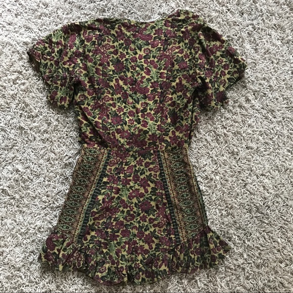 New Free People Surf Date Romper in Olive - Picture 8 of 8