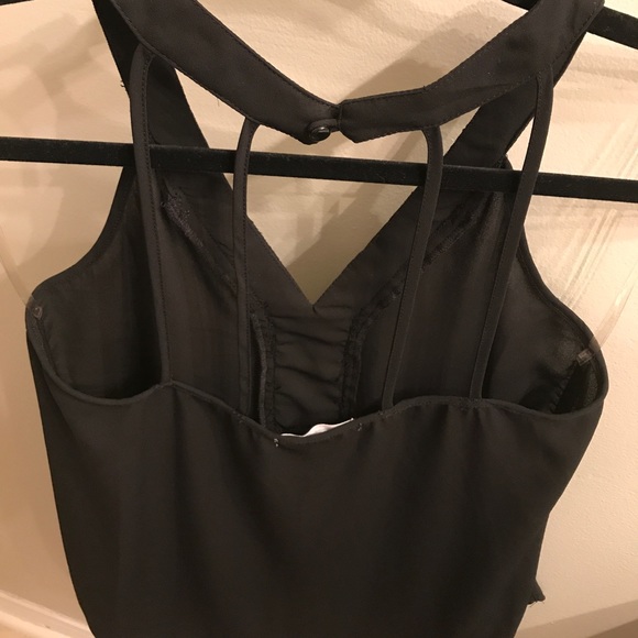 Beaded strappy black top - Picture 2 of 3