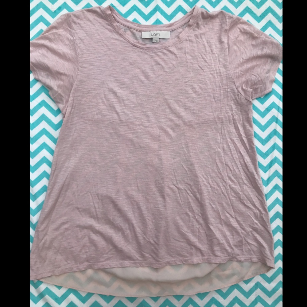 Loft Pale Pink Blouse