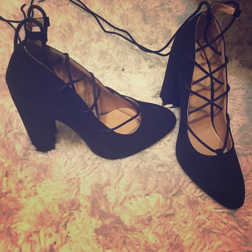 Lace up heels