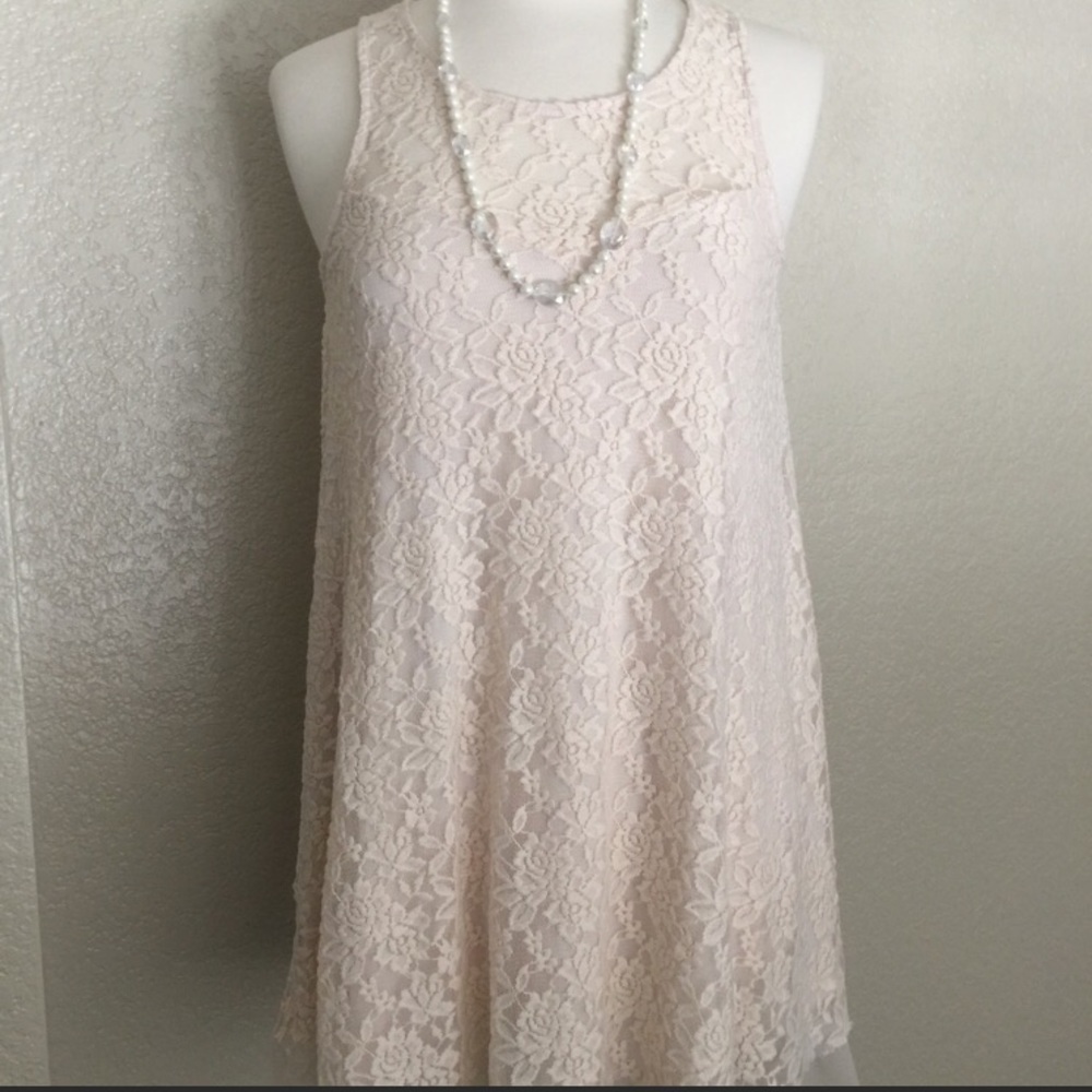 White lace dress