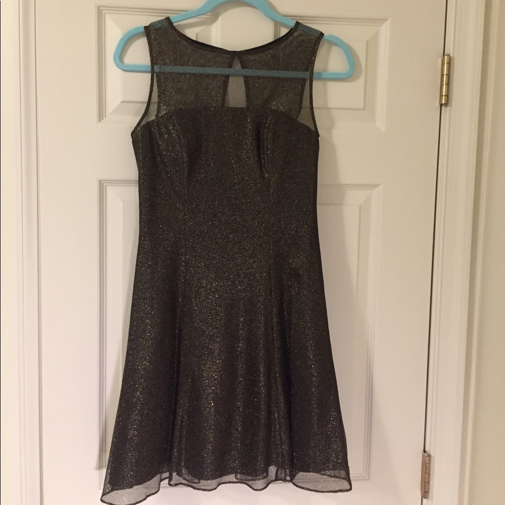 Aiden Mattox gold dress