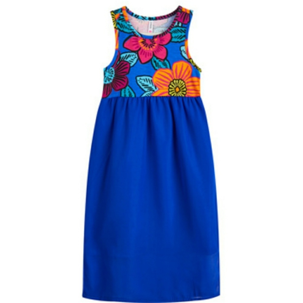 FLORAL PRINT GIRLS DRESS