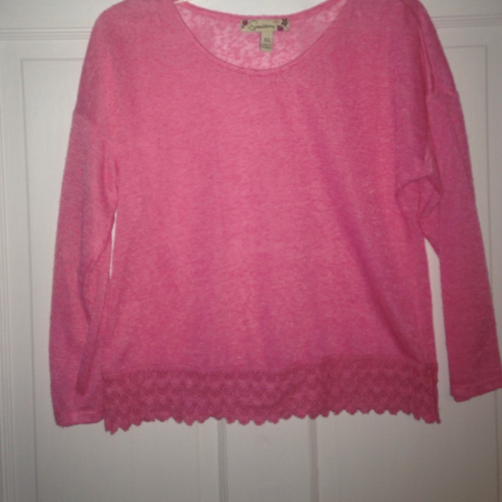 Light pink thin shirt with tank top