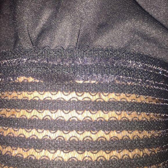 Black Mesh Bottom Crop Top Bralette - Picture 7 of 7