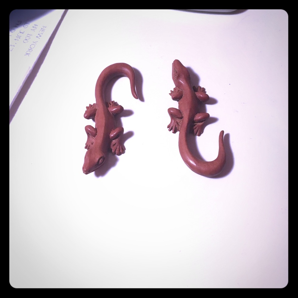 Lizard earrings