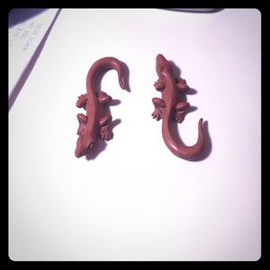 Lizard earrings