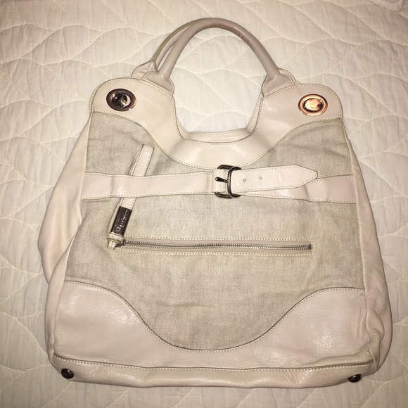 Foley + Corinna cream leather satchel - Picture 1 of 3