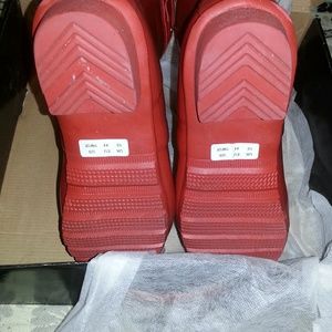MENS Red Short Hunter rain boots