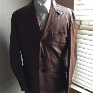 Ralph Lauren Men's Polo Leather Jacket