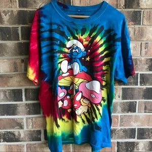 Tie Dye Smurfs Tee