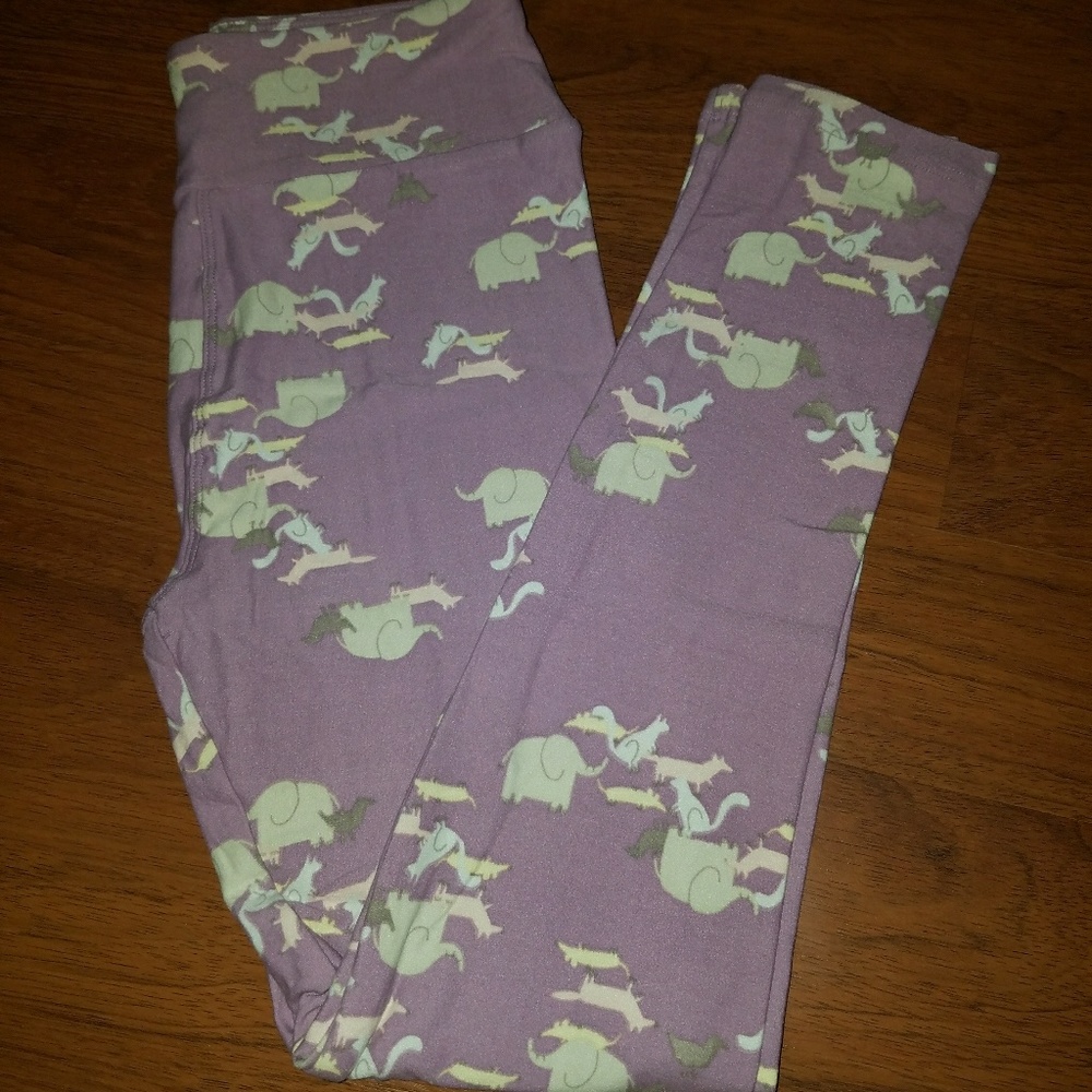 LLR OS leggings *NEW* elephants!
