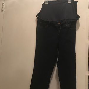 OLD NAVY FULL PANEL ROCKSTAR MATERNITY JEANS SZ 14