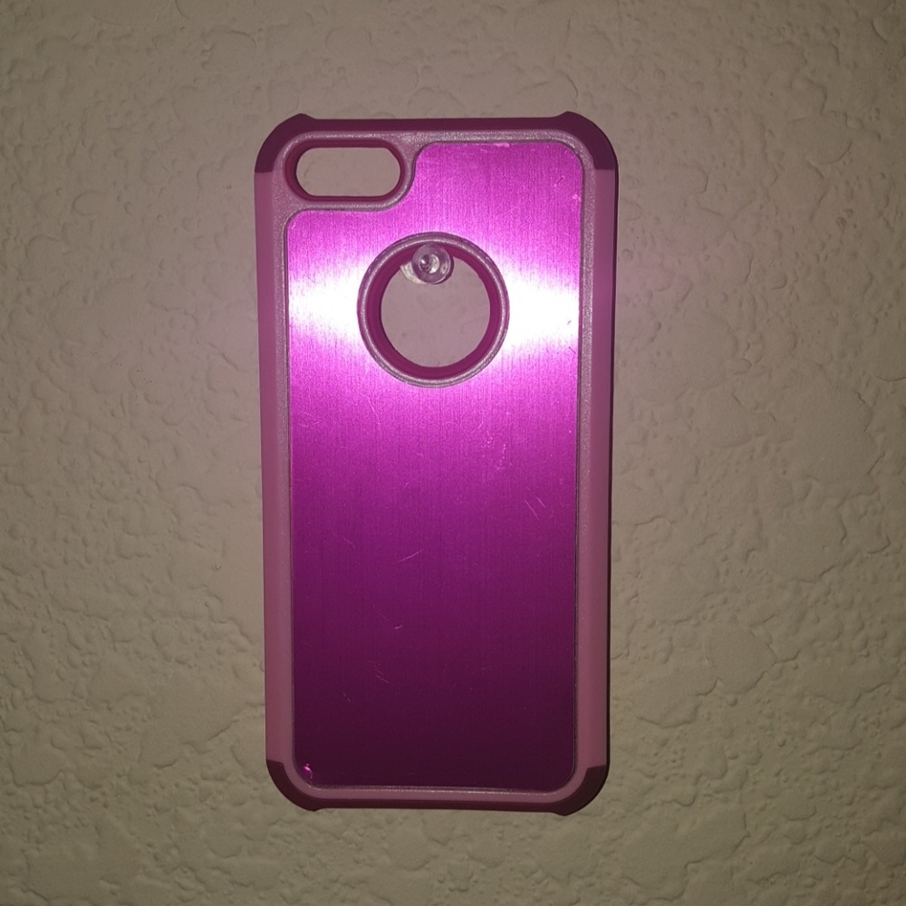 Pink 5S iPhone phone case