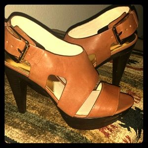 Michael Kors leather platform sandals