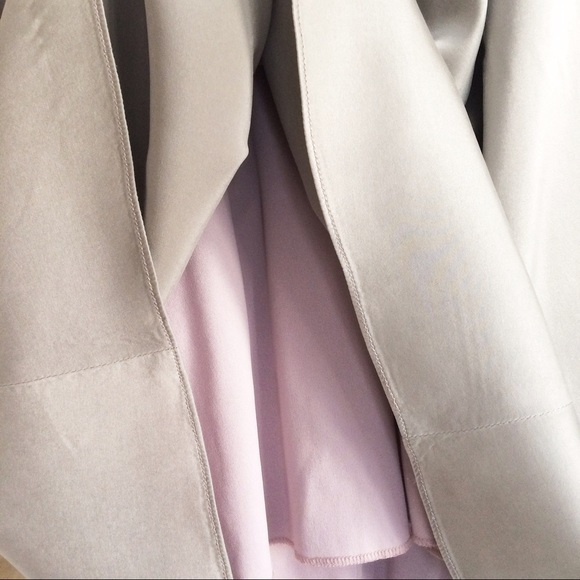 Sexy Lavender Silver Slip Silk Lace Dress - Picture 7 of 8