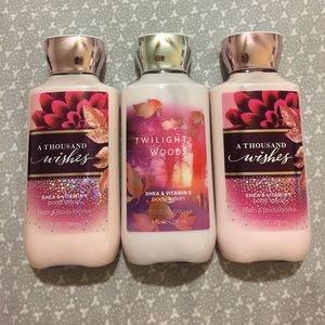 3 Full Sized Bath and Body Lotions