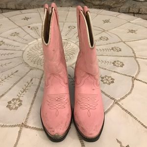 Pink cowboy boots. 11 1/2.