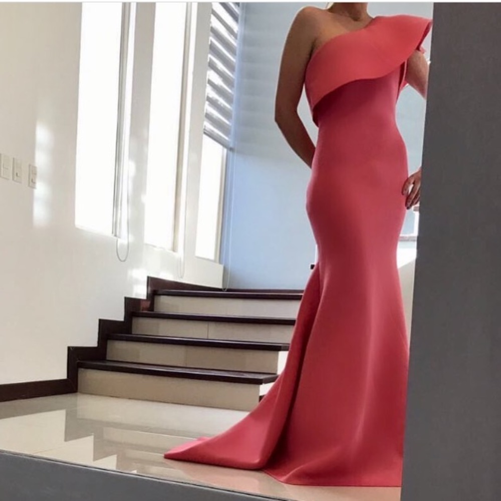 Coral Scuba gown