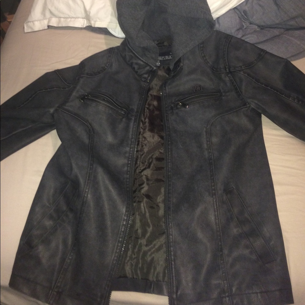Urban Republic leather (fake) jacket.