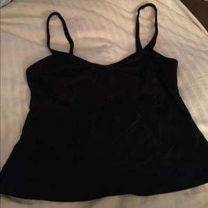 Black bathing suit tankini top