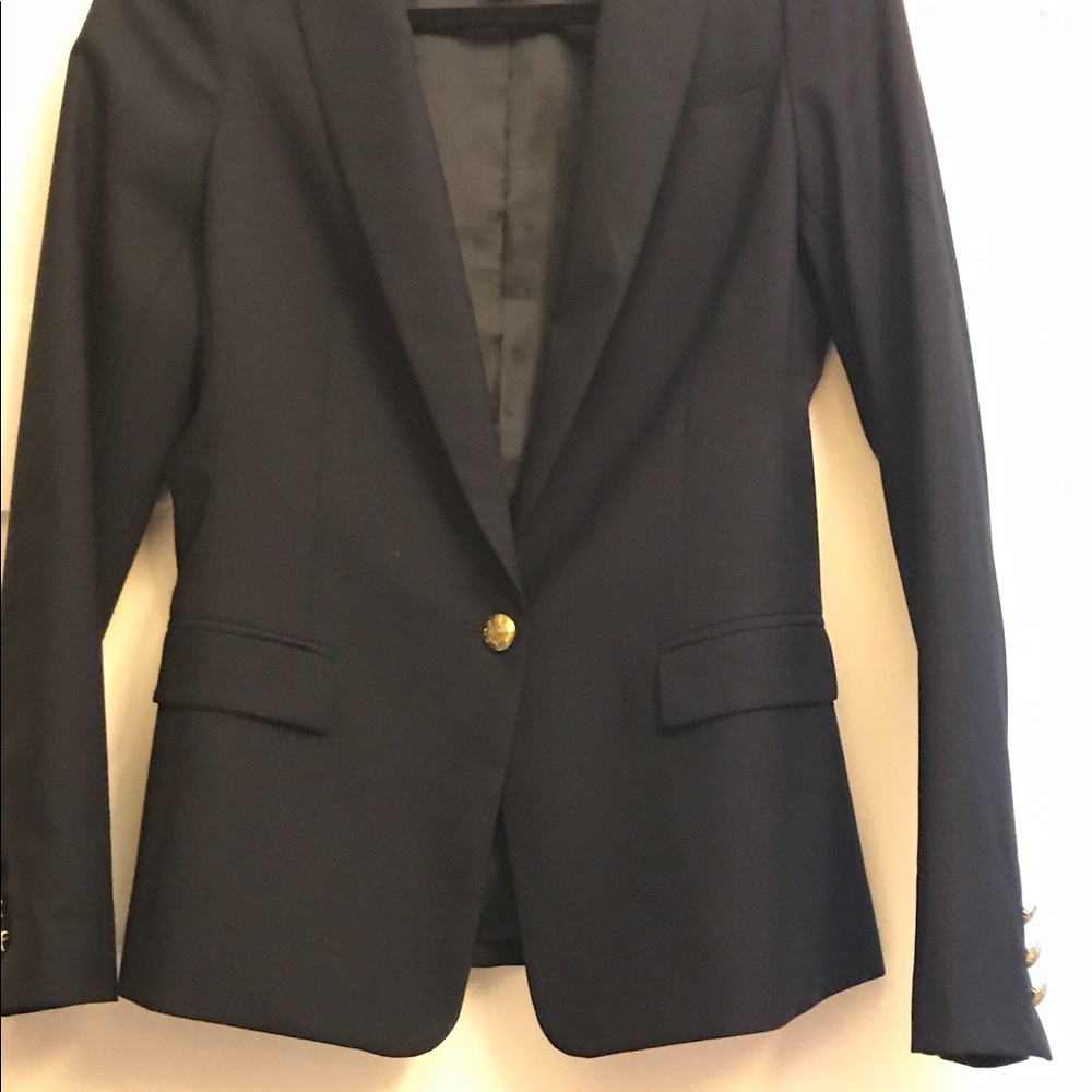 Classic Navy wool blend blazer