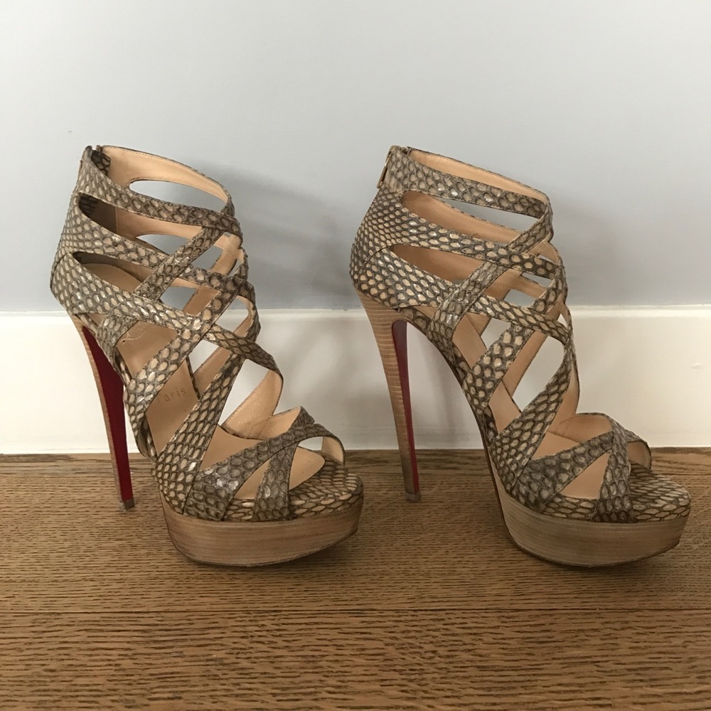 Exotic Authentic Christian Louboutin High Heels