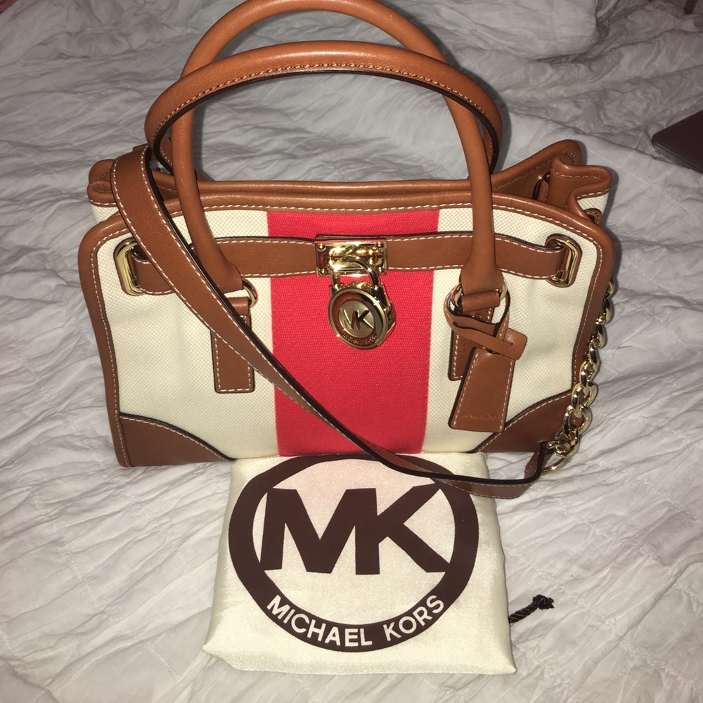 MK canvas satchel