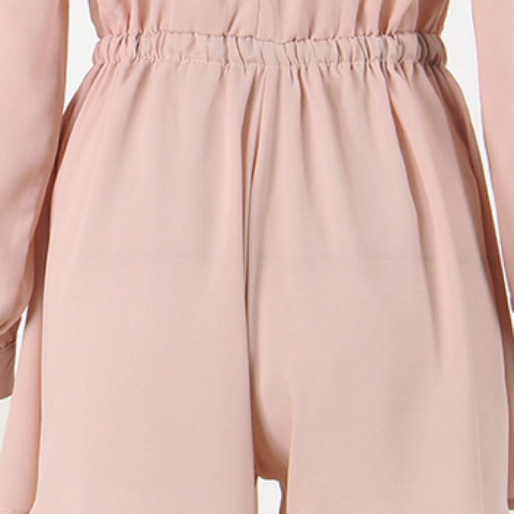 🚨Last One🚨Long Sleeve V Neck Romper - Picture 4 of 4