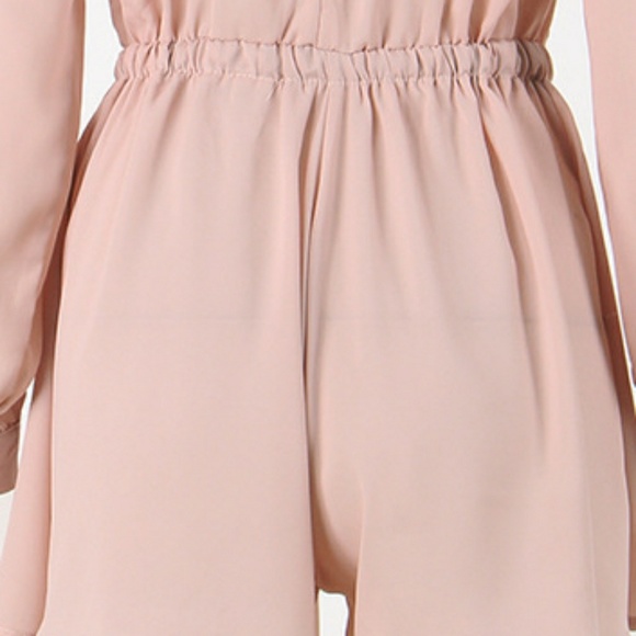 🚨Last One🚨Long Sleeve V Neck Romper - Picture 4 of 4