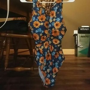 One piece bathing suit