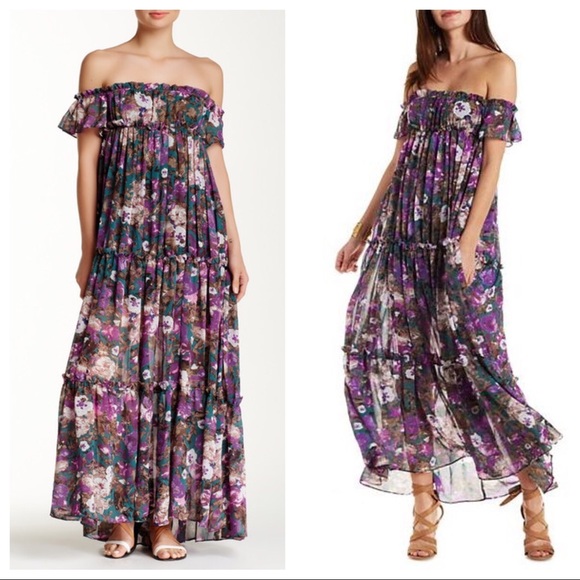 Nasty Gal Dresses & Skirts - NEW Nasty Gal re:named Maxi Off The Shoulder Dress