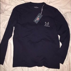 NAVY LONGSLEEVE VINEYARD VINES SHIRT