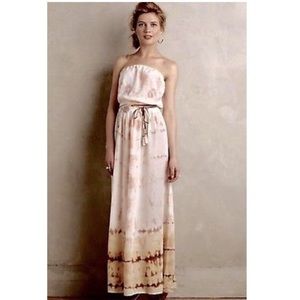 Gypsy 05 Shibori Strapless Silk Maxi Dress