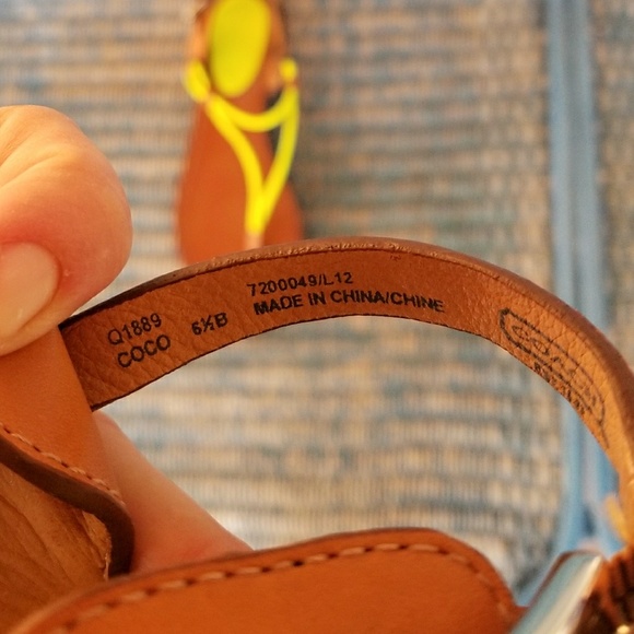 64 off Coach Shoes Neon Yellow COACH Coco sandals, 6.5 from