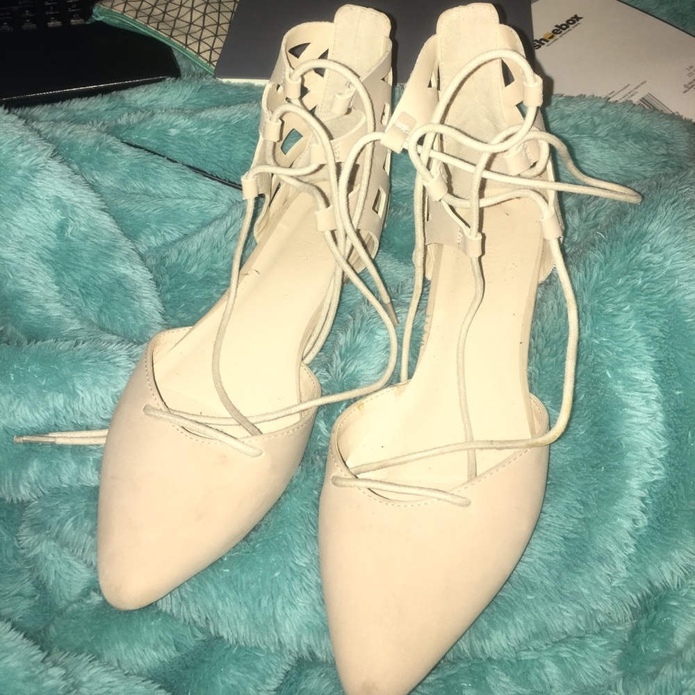 nude pointed toe sandals