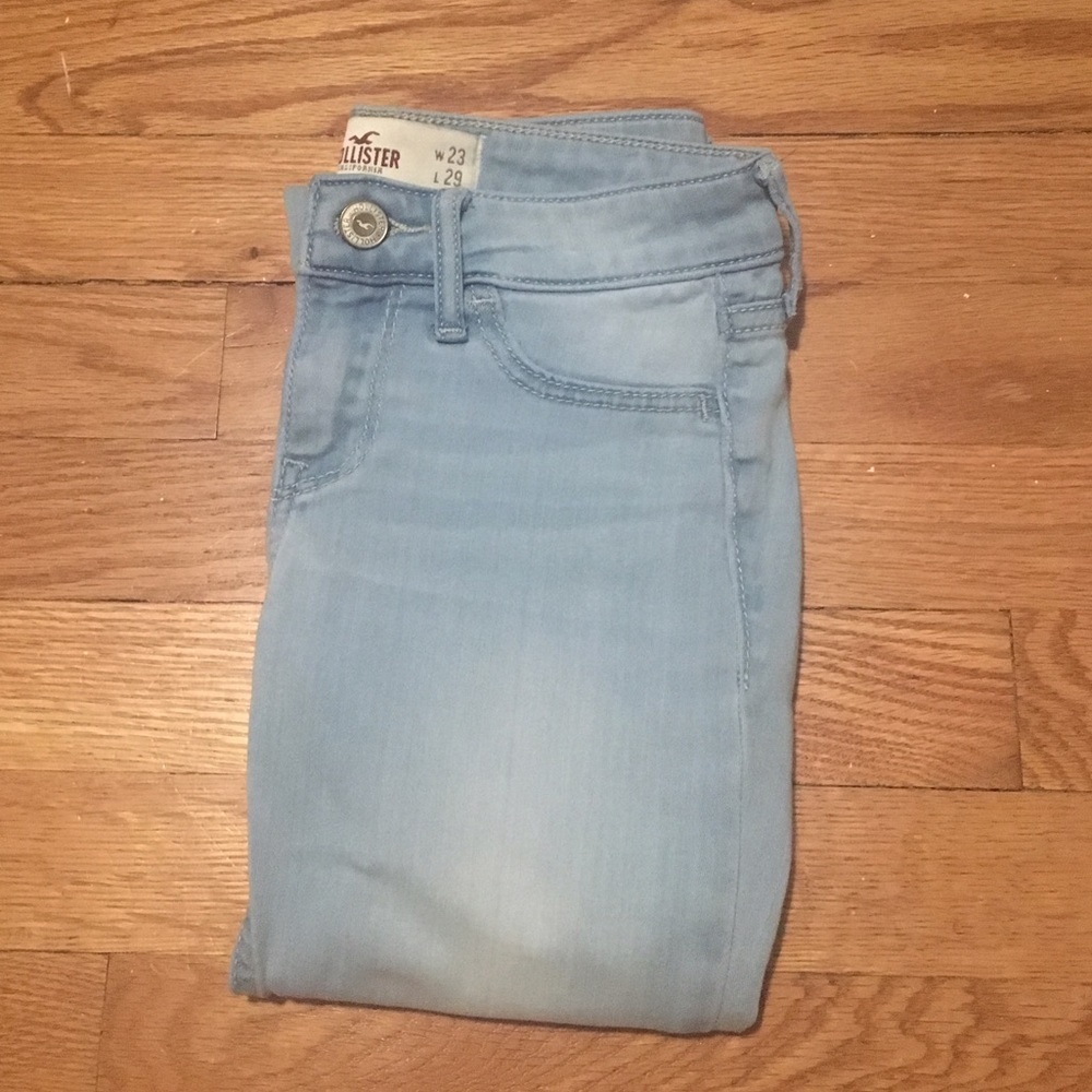 Hollister light wash jegging