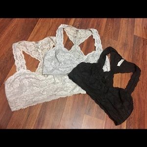 Free People Racerback Bralette BLACK