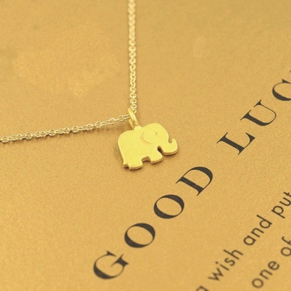 ❗️one left❗️Good Luck Elephant Necklace with Card - Picture 2 of 6