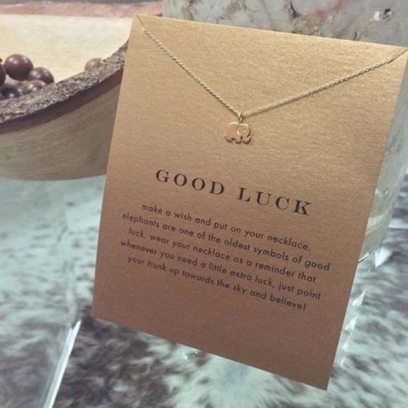 ❗️one left❗️Good Luck Elephant Necklace with Card - Picture 5 of 6