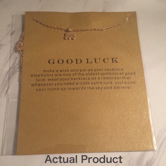 ❗️one left❗️Good Luck Elephant Necklace with Card - Picture 6 of 6
